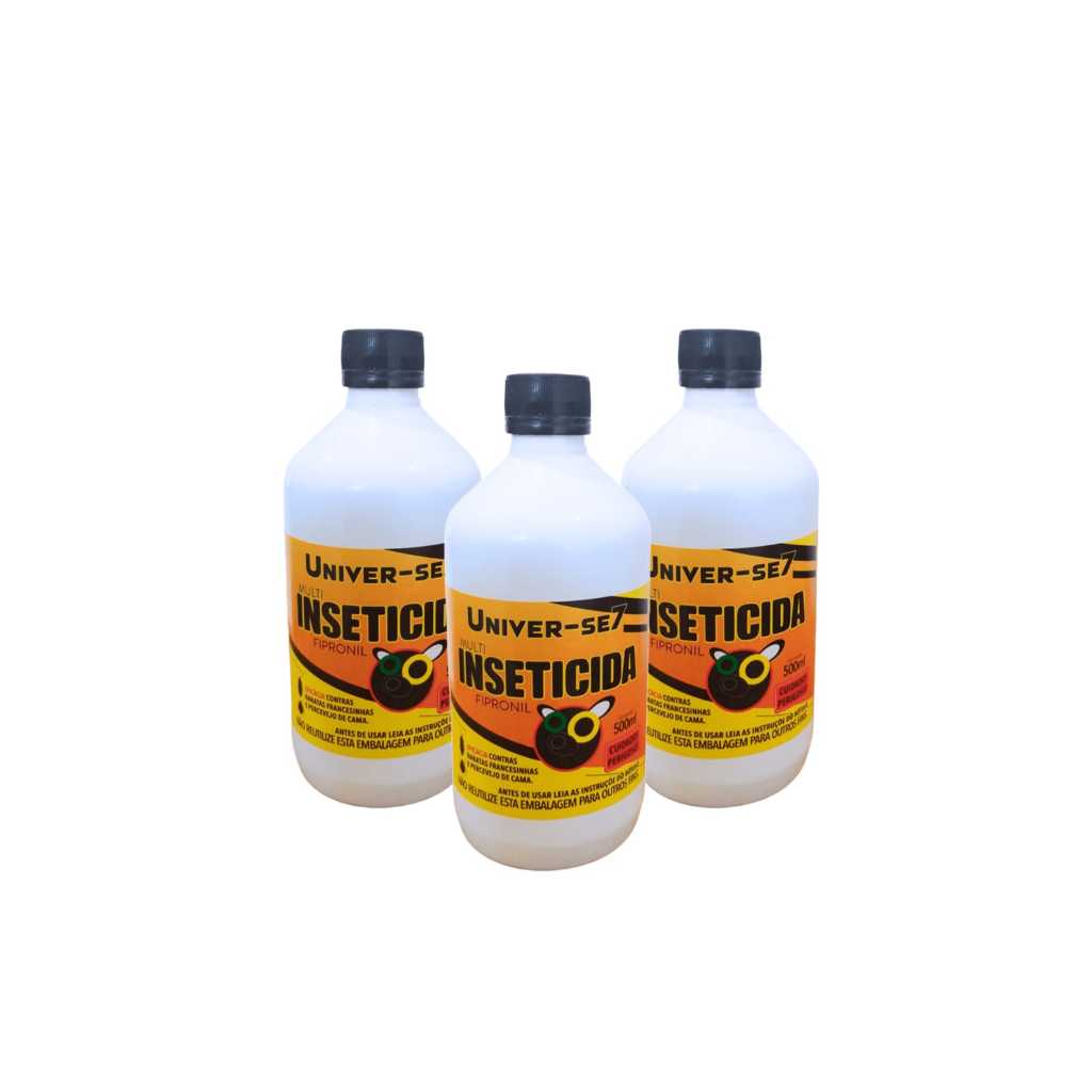 3 Univer-se7 500ml/APROVADO NA ANVISA. Eficaz CONTRA Baratas Francesinhas e Percevejos de cama (Sem Borrifador) em Oferta na Shopee