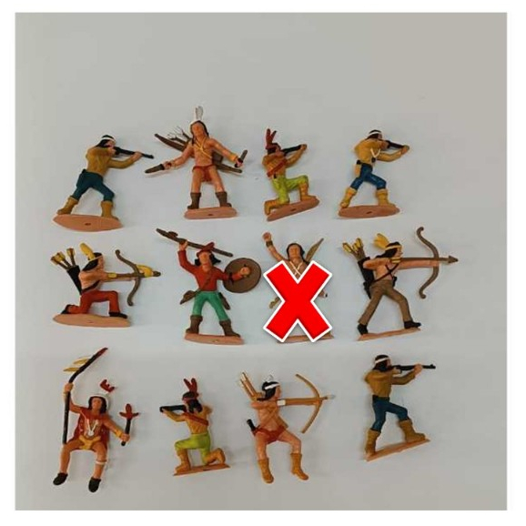 Brinquedo Gulliver Forte Apache Índio Soldado Cawboy Un616