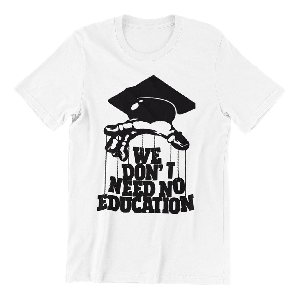 Camiseta Básica Unissex We Don't Need No Education The Wall Banda Pink Floyd Trecho da Musica