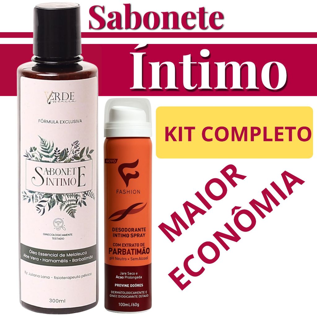 Kit Sabonete Íntimo Barbatimão Melaleuca Acaba Com Candidíase Coceira E Irritações