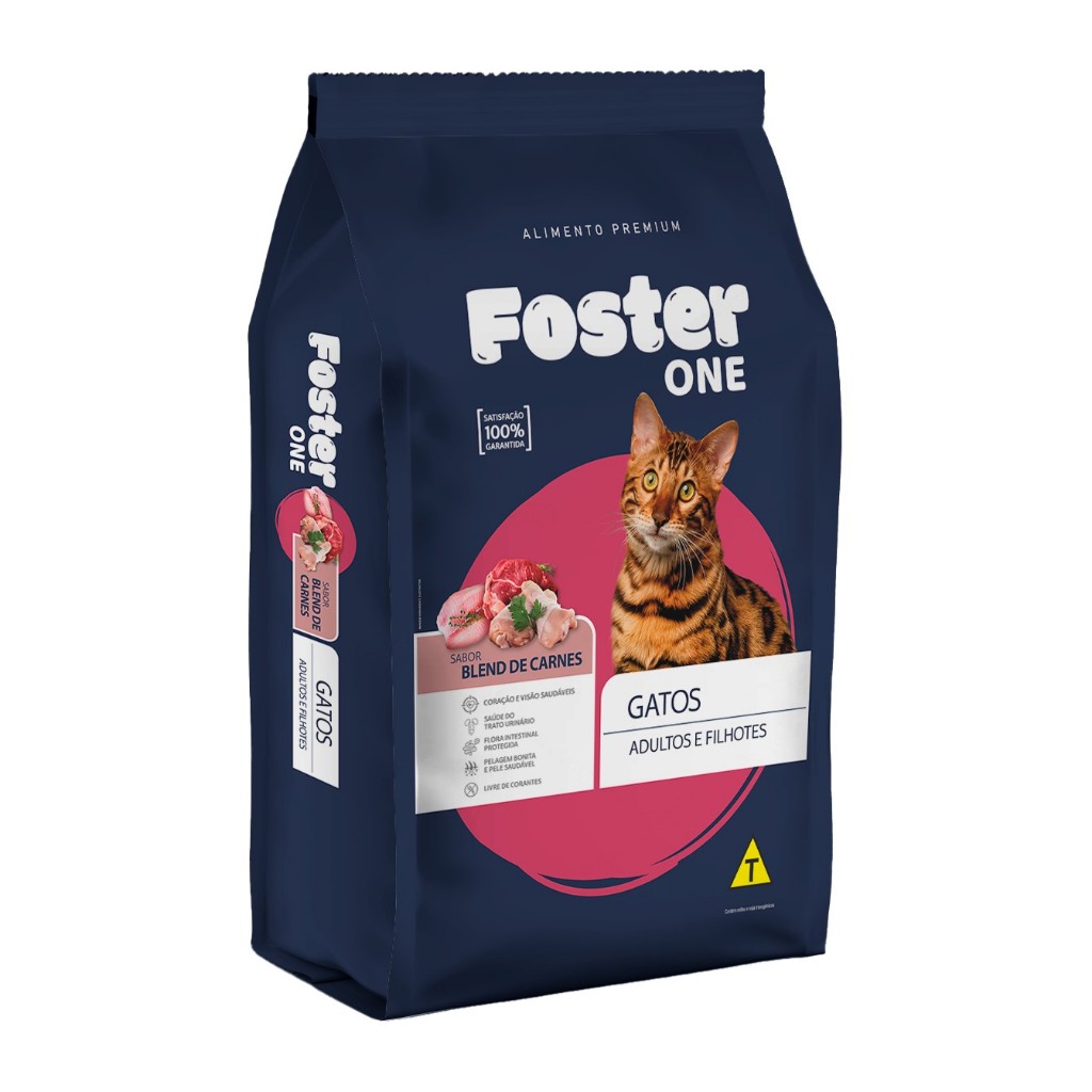 Ração Comida Foster One Premium Cats Blend Para Gatos