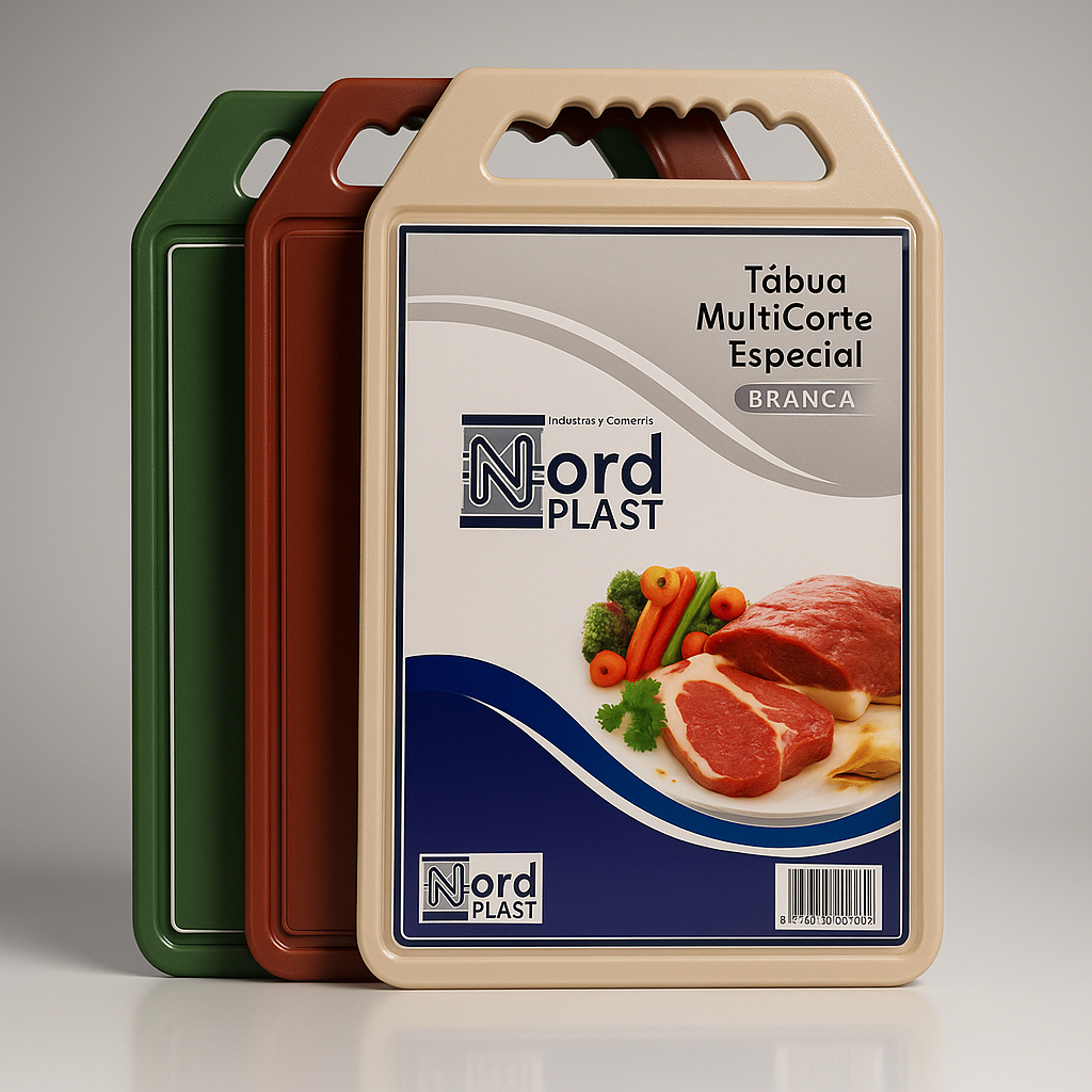 Tábua de Corte Plástica para Carnes, Churrasco, Frutas, Legumes,  Medida 35X21 Ótima Uso Diário
