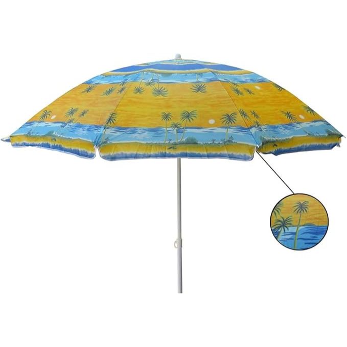 Guarda Sol Gigante Reforçado 1,8m - 1,67cm Praia Piscina Área Externa Jardim Camping Passeios Cores Sortidas