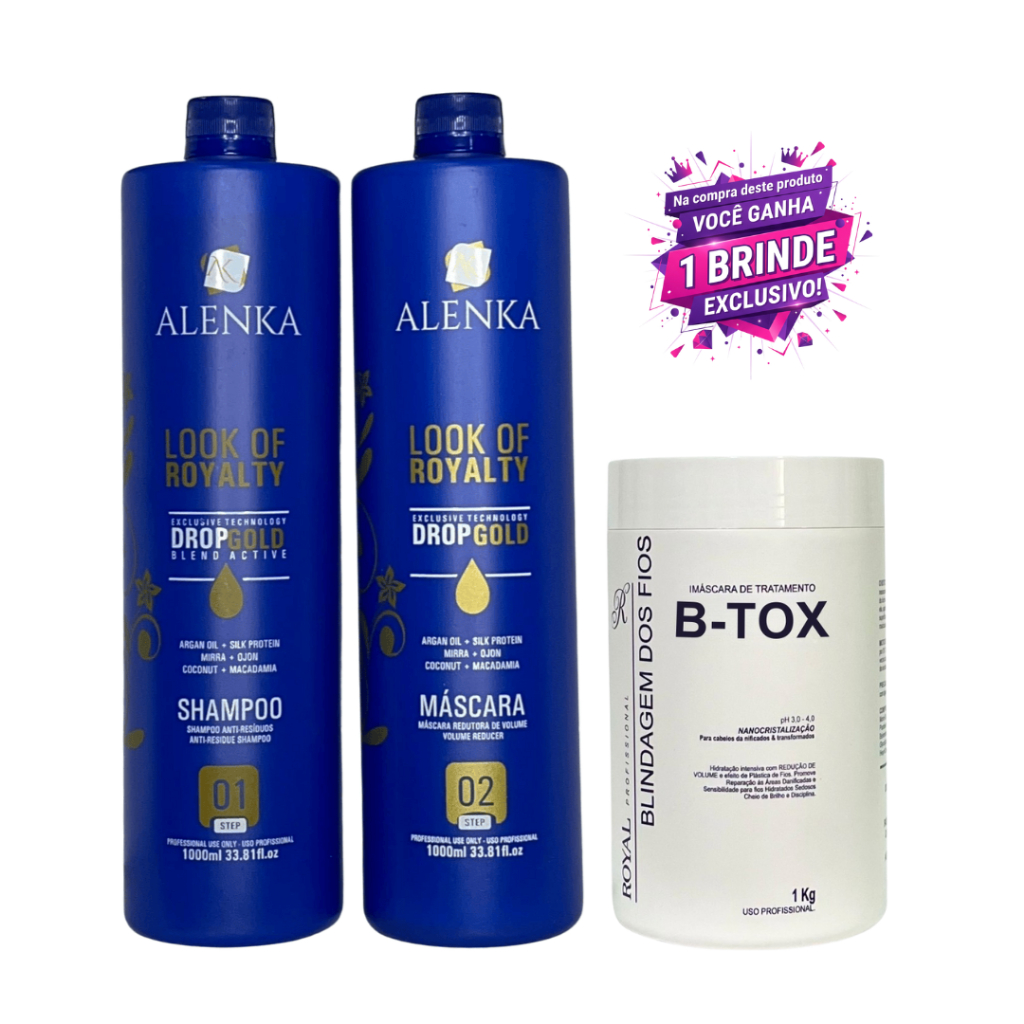 Progressiva Alenka Look Sem Formol + Btox Blindagem Royal