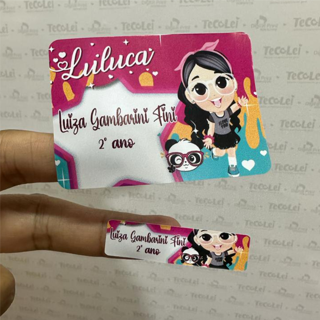 Etiquetas Escolar Vinil A Prova D'agua personalizado material caderno  lápis garrafinha lancheira