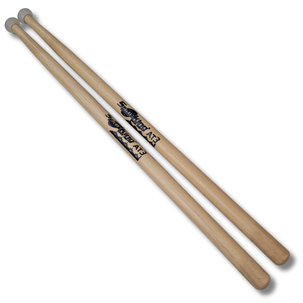 Baqueta AT3 Marfim Ponta Nylon Quadriton Marching Band Par