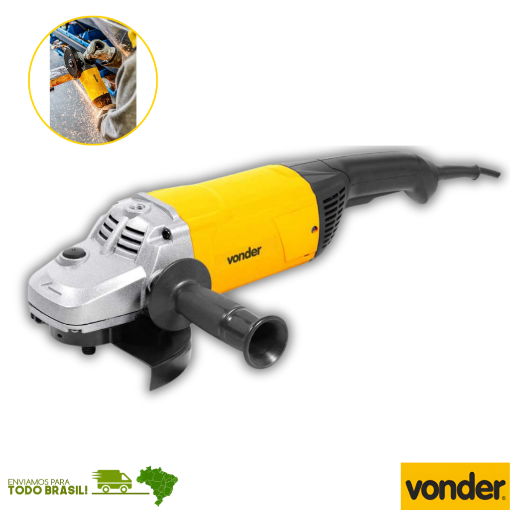 Esmerilhadeira Angular EAV2600 7 Polegadas 2600W Vonder