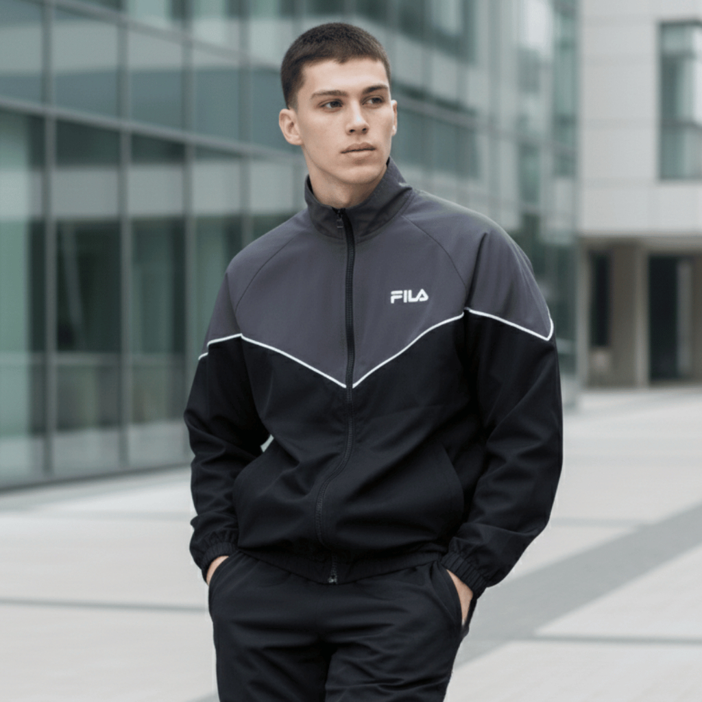 Agasalho Masculino Fila Blocks Original em Oferta na Shopee