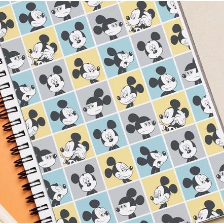 KIT 2 Adesivos para Capa de Caderno Mickey Mouse (21x30cm) Capa Decorativa Caderno Personalizada