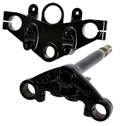 Par de Mesa Superior e Inferior Yamaha YBR 125 2000 a 2008 Direção e Bengala Fabreck