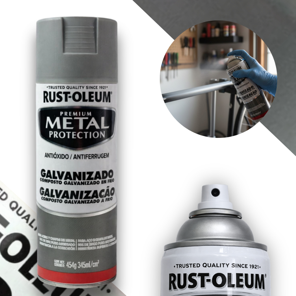 Spray Metal Protection Galvanização a Frio Rust Oleum em Oferta na Shopee