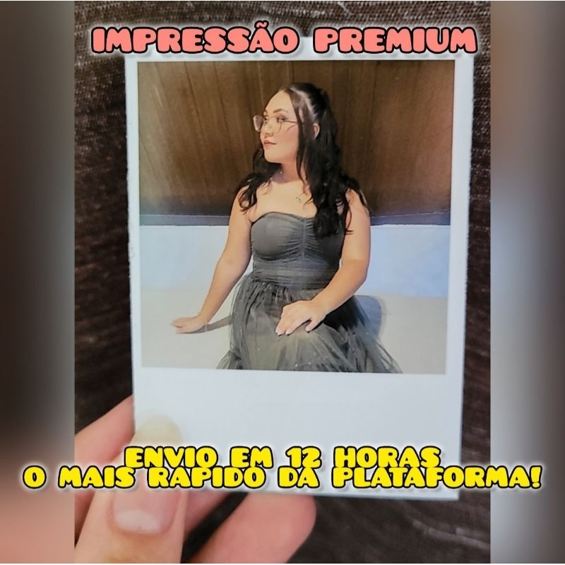 Mini Fotos 6x8 Personalizadas e Lisas com Ímã ou sem Impressão Premium Para Presentes Fofos