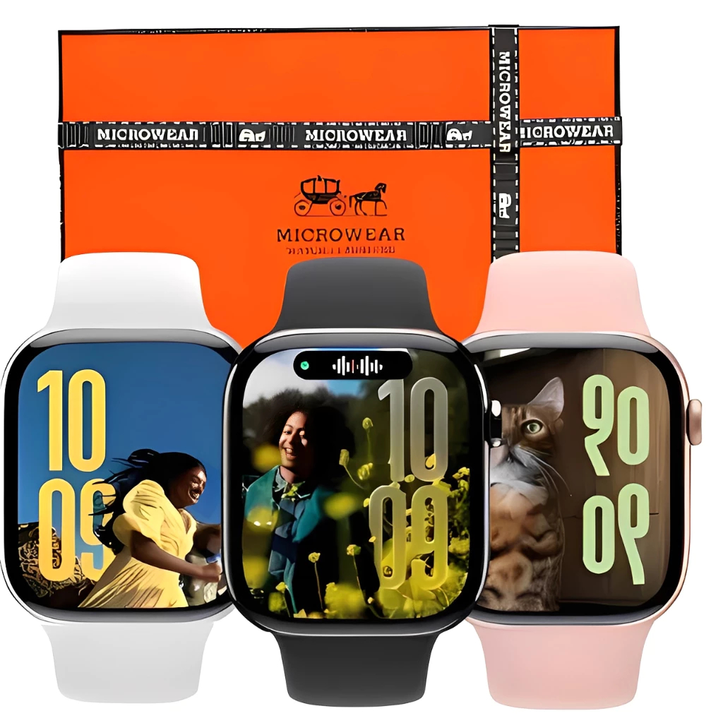 Relógio Smartwatch S11 Mini Pro Série 11, Tela AMOLED 2.07" Memória 2GB Bluetooth Notificações Chamadas e Monitor Saúde