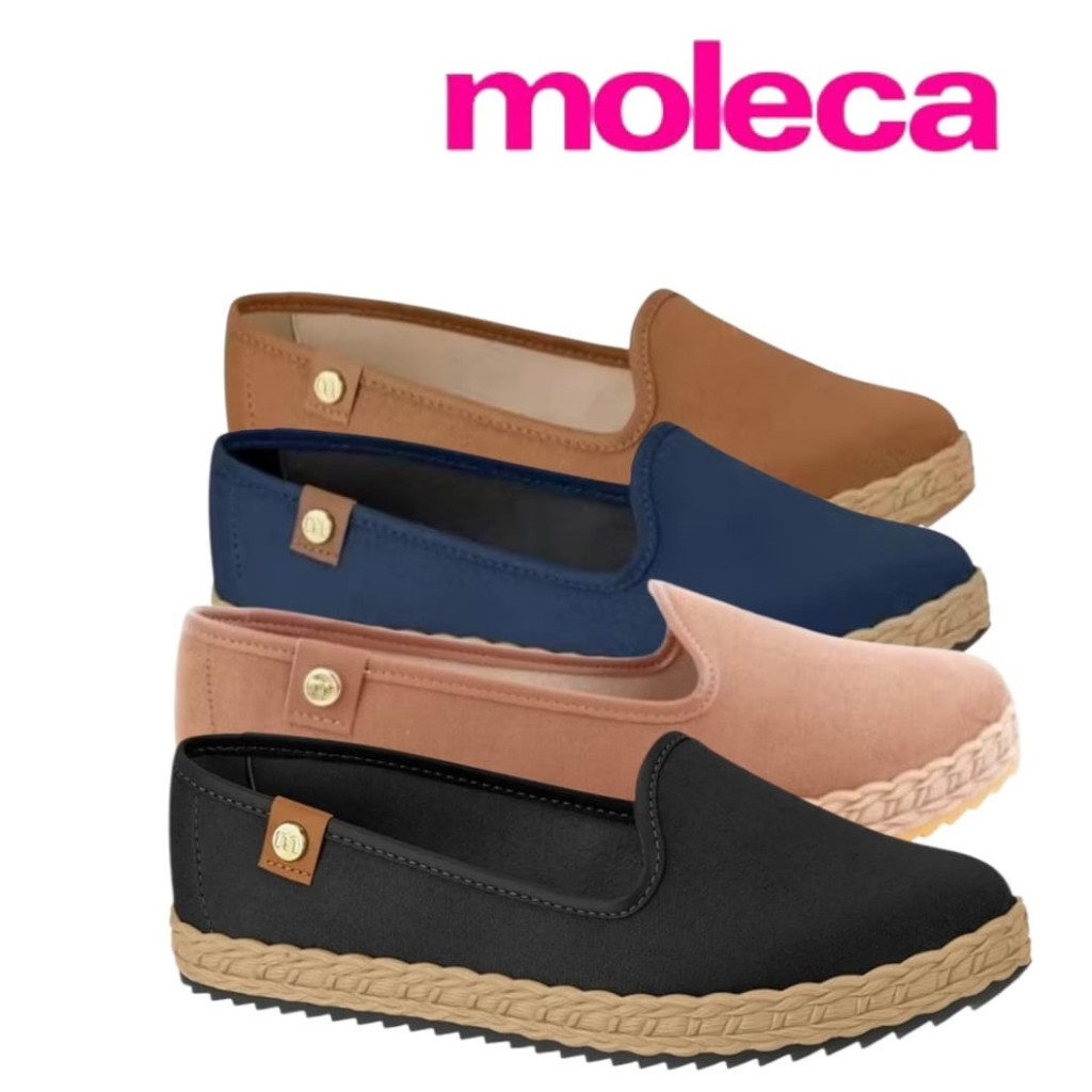 Sapatilha Moleca Alpargata  Slip Feminina  5696.304 em Oferta na Shopee