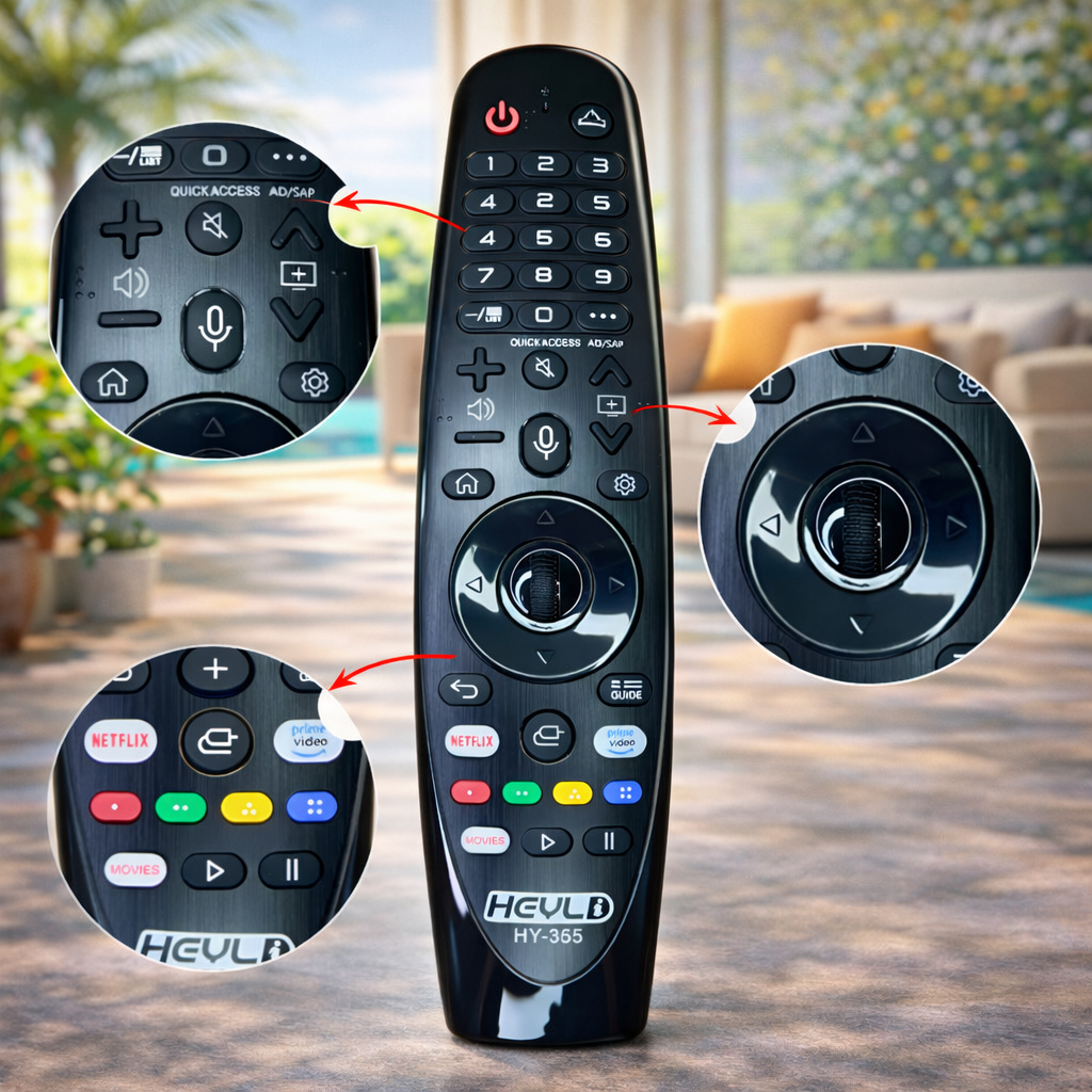 Imagem Controle Smart Magic Com Voz Para Tv LG An-mr19ba Thinq Ai Netflix Prime Video HY-355