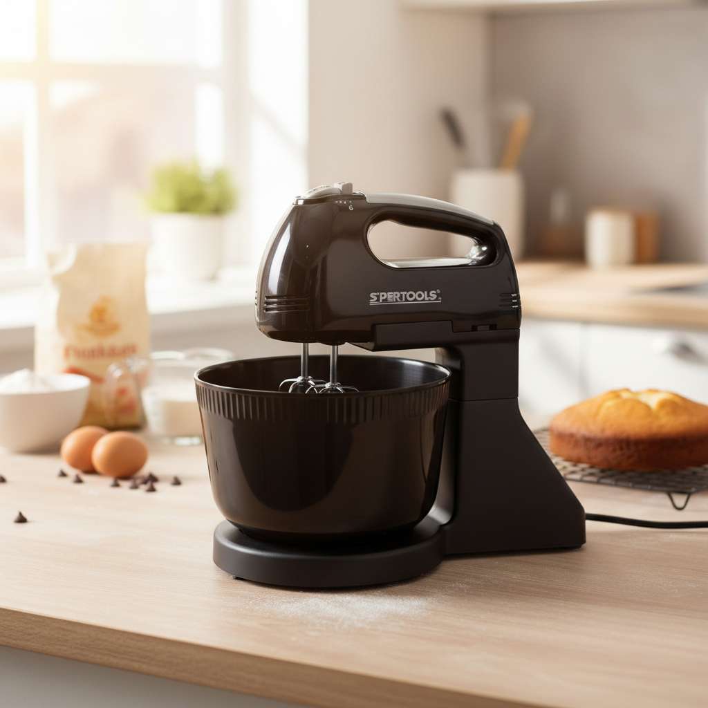 Batedeira elétrica potente com balde 2 litros 127v design moderno ideal para receitas e cozinha