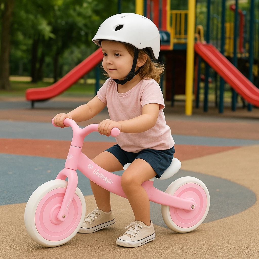Bicicleta Presente Infantil Sem Pedal Andador Passeio Rosa Bike Aprender Andar Criança  Brinquedo