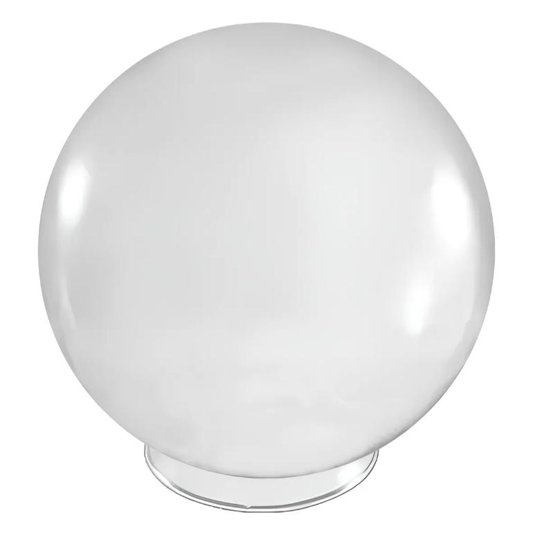 Globinho 10x20 Acrílico Transparente Para Poste De Jardim - Globo 10x20 Acrílico Transparente