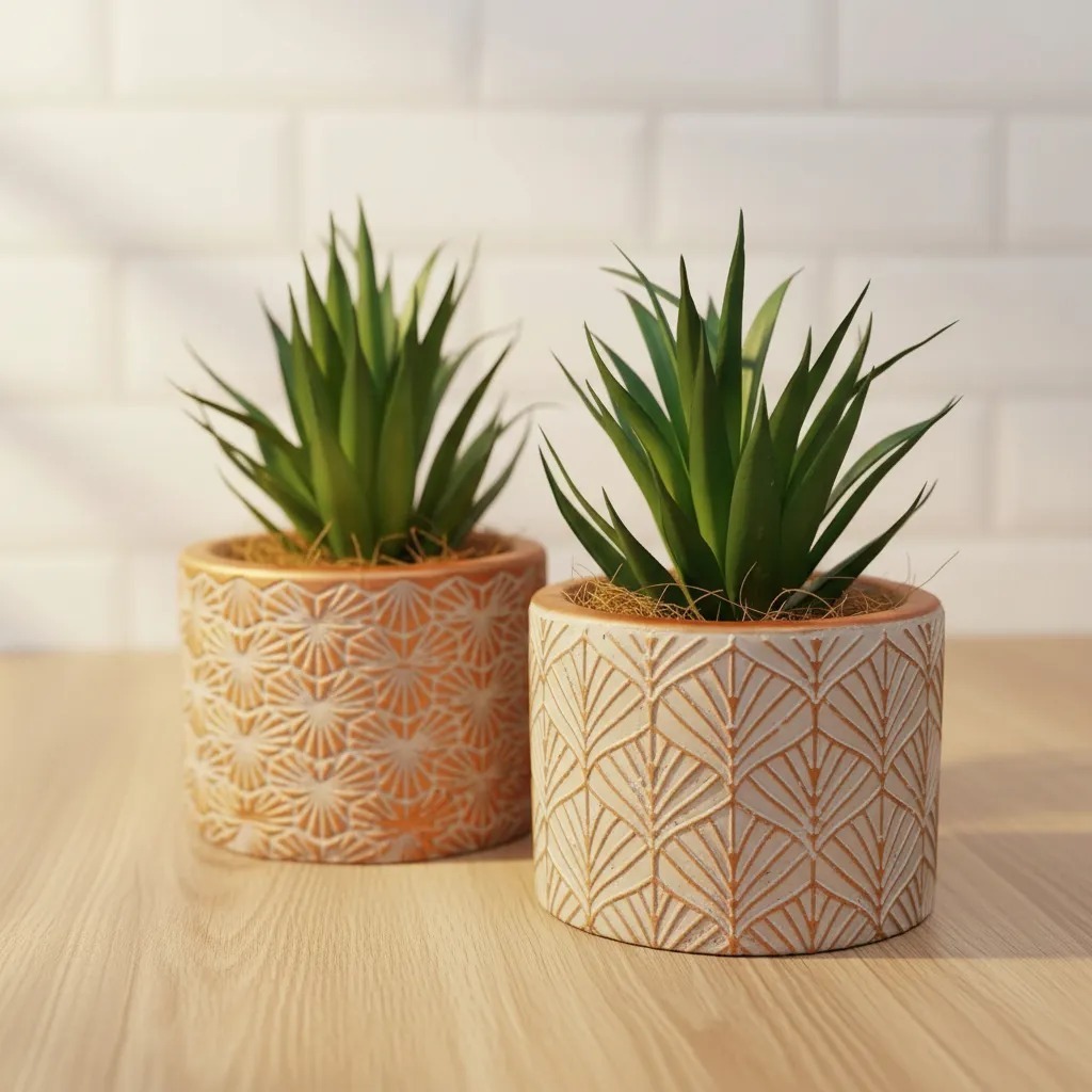 Vasinho Decorativo Com Planta Artificial