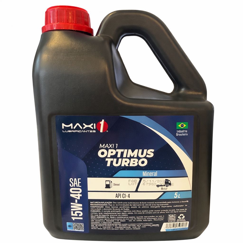 Óleo Lubrificante 15W40 CI-4 Galão 5 Litros Diesel Camionetes Maquinas Caminhão Trator Motor Pesado