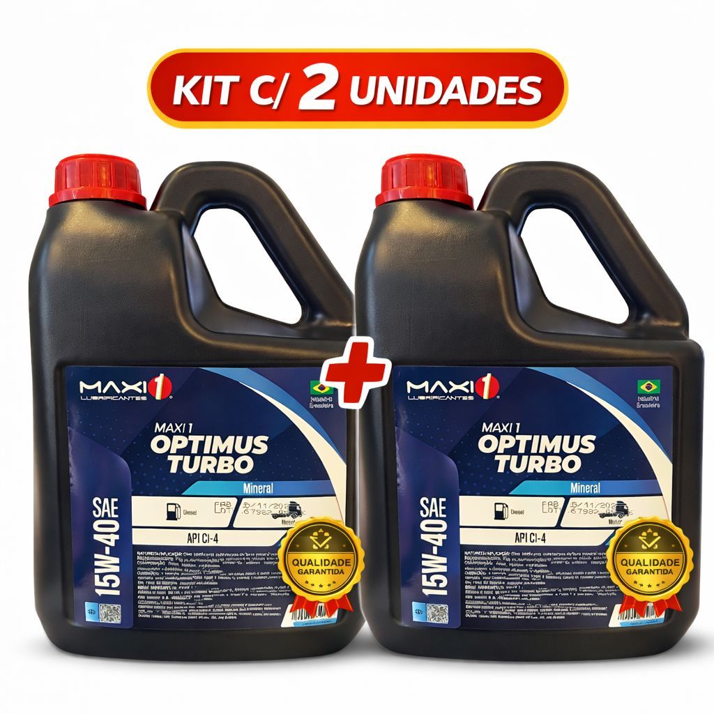 Kit 2 Óleo Lubrificante 15w40 Ci4  De 5 litros Para Motores Diesel  Para Caminhões e em Geral