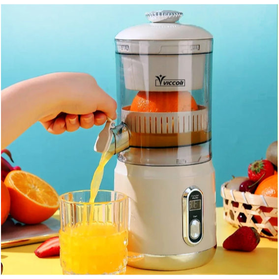 Espremedor Elétrico Laranja Limão Frutas 125W USB Recarregável 850ml Fazer Sucos Portátil PREMIUM