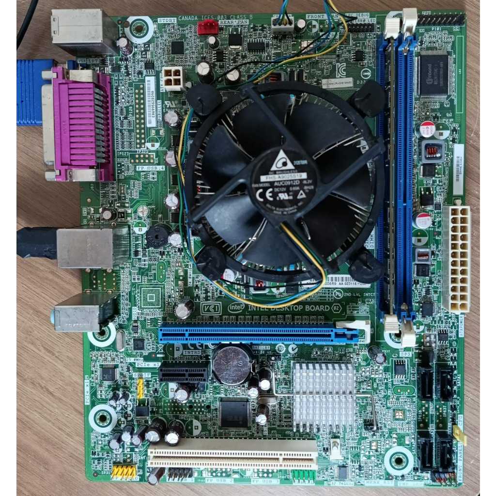 PLACA MÃE INTEL + PROCESSADOR CORE I3 2100 + 2GB DE MEMÓRIA DDR3 + COOLER