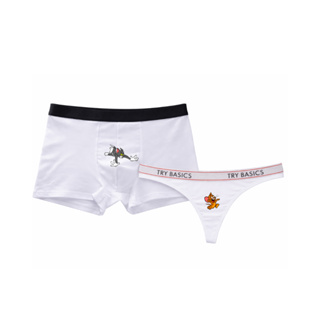 Kit Casal Calcinha e Cueca 100% Algodão Namorados Personalização Tom e Jerry em Oferta na Shopee