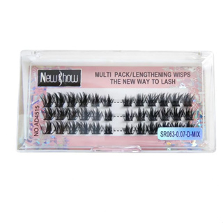 New Show AD4515 Cílios Tufos Sem Nó 0.07--D MIX Extensão de Cilios Alongamento/PACOTE MÚLTIPLO em Oferta na Shopee