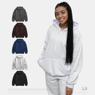 Blusa de Moletom Canguru Básico Liso Flanelado Sem Estampa Unissex Blusa de Frio Streetwear Masculino e Feminino