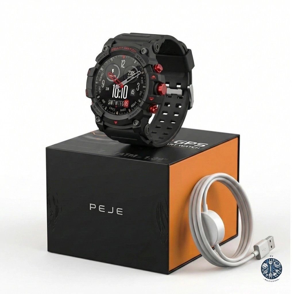 Smartwatch Peje Relógio Gps Integrado Prova D'água Ip67