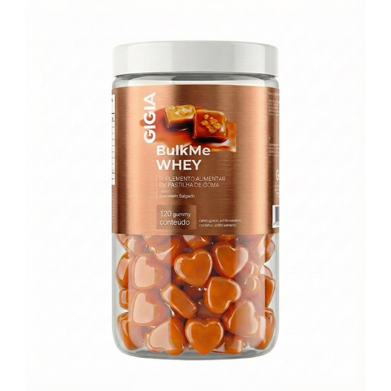 Whey Gummy Caramelo Salgado 12g dose 120un Zero Açúcar