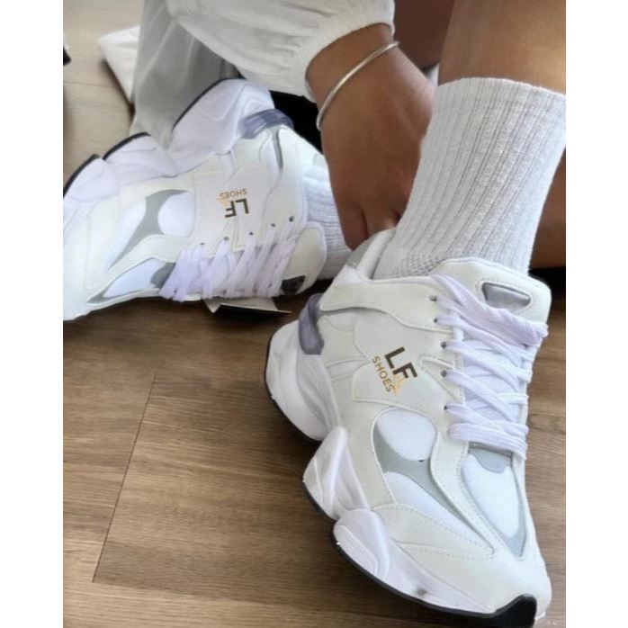 Tenis Branco Academia Caminhada Masculino Feminino Premium Confortavel em Oferta na Shopee