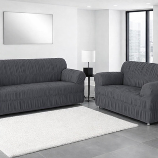 Kit Capa De Sofá 3 E 2 Lugares Com 21 Elásticos em Malha Gel em Oferta na Shopee