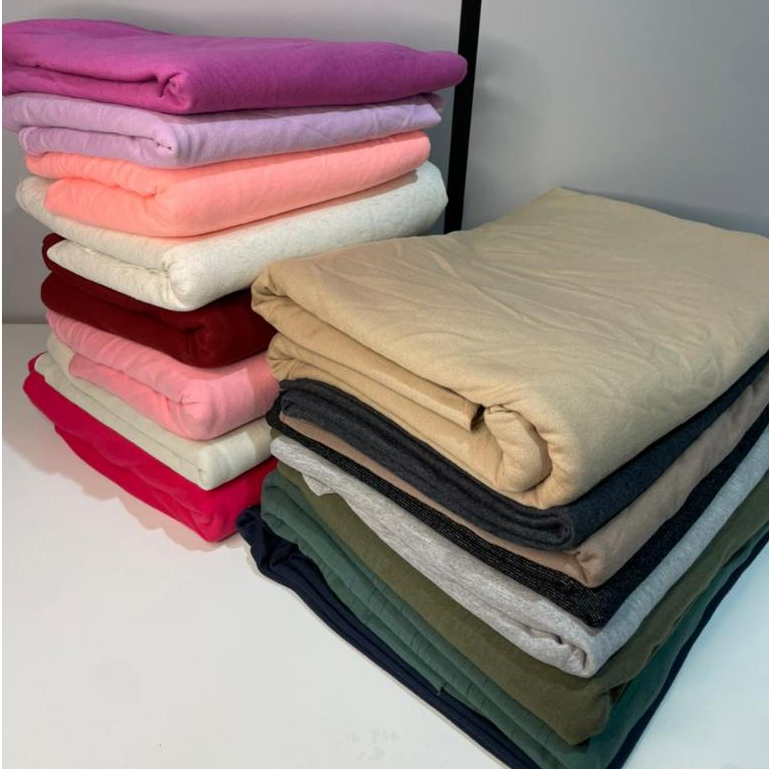 Retalho Moletinho / Moletom sem Felpa - Liso - Para Bermuda, Calça, Casaco - Masculino e Feminino em Oferta na Shopee