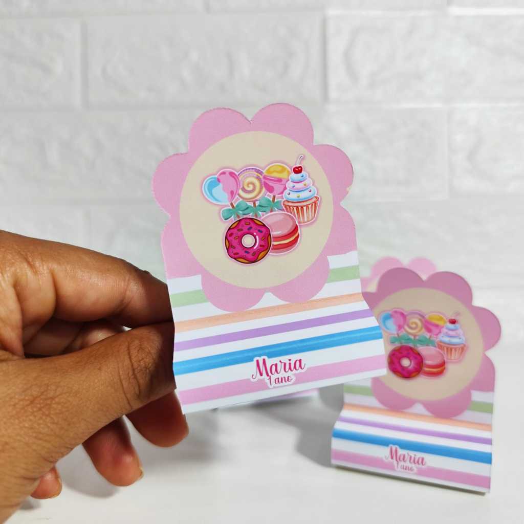 Porta Bis Duplo confeitaria/ Personalizados PEGUE E MONTE/Lembrancinha de Festa doces/Aniversário