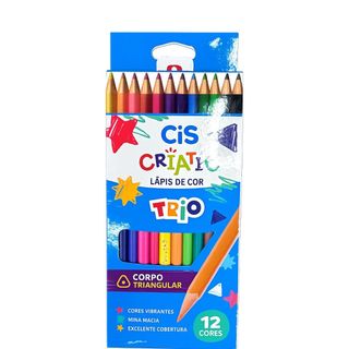 LAPIS DE COR 12 CORES CIS TRIANGULAR