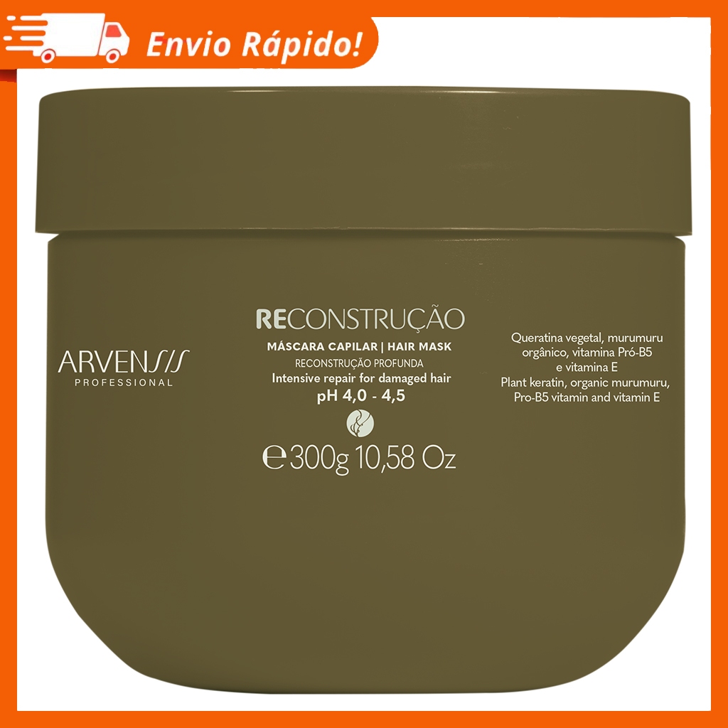 Mascara Reconstrução Intensiva Arvensis  300g - Vegano em Oferta na Shopee