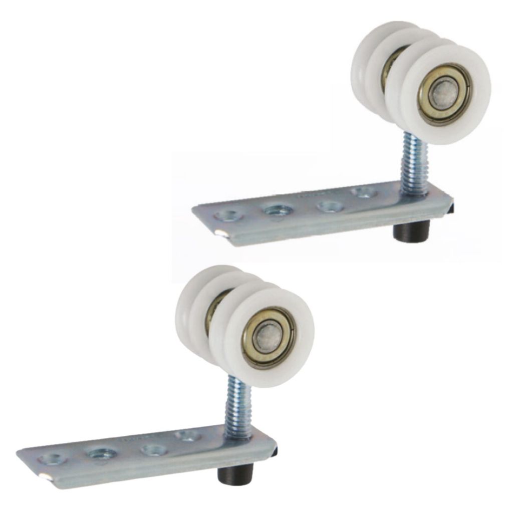 Roldana Concava 2R Rodinato Rolamento 28mm Kit Porta De Correr Madeira 40kg Trilho 35 x 35 em Oferta na Shopee