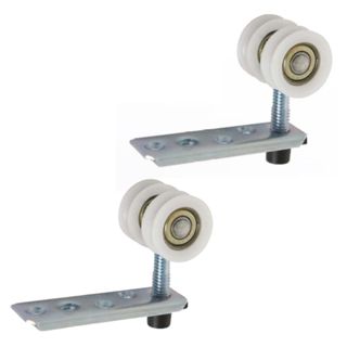 Roldana Concava 2R Rodinato Rolamento 28mm Kit Porta De Correr Madeira 40kg Trilho 35 x 35 em Oferta na Shopee