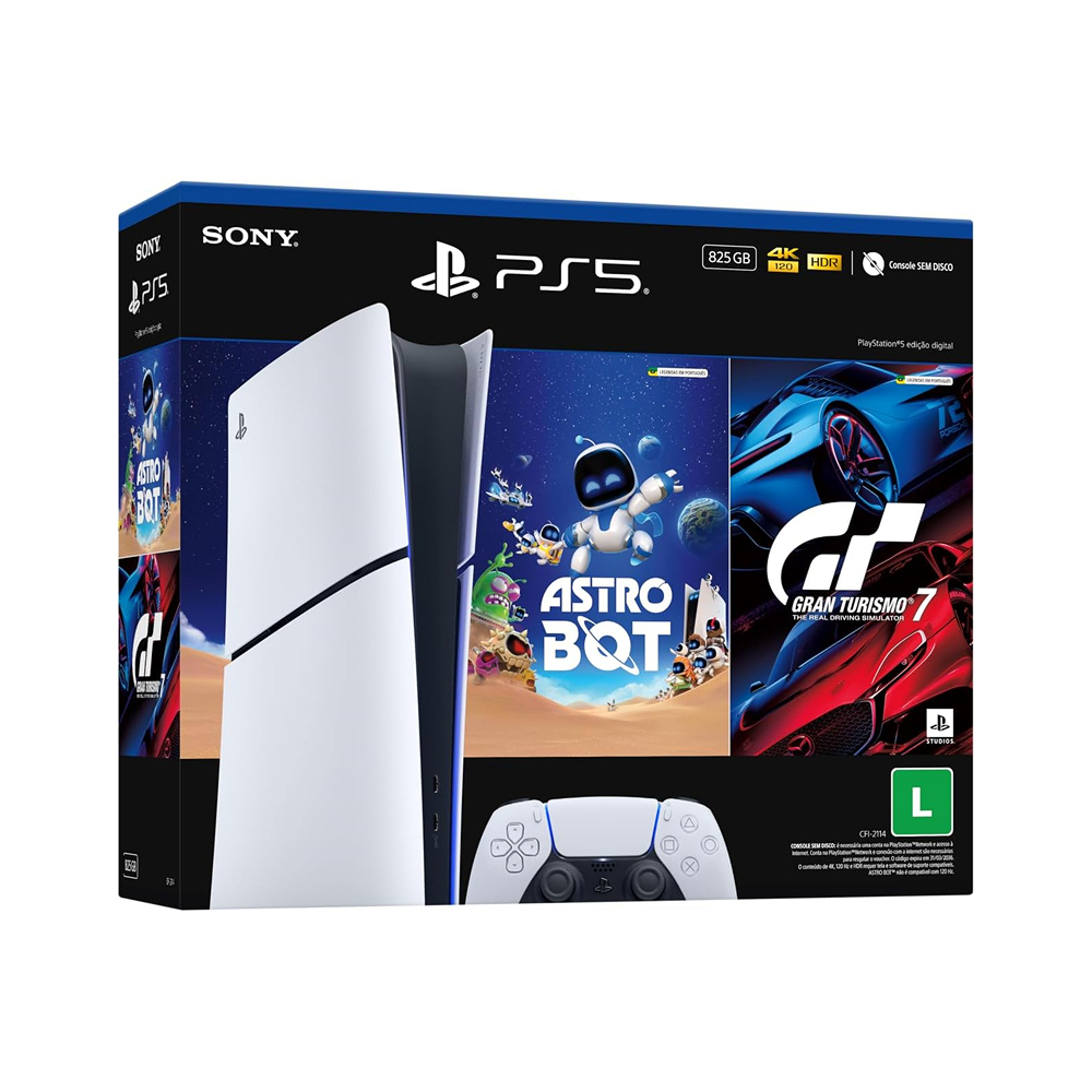 PlayStation®5 Slim Digital 825GB c/ASTRO BOT e Gran Turismo 7