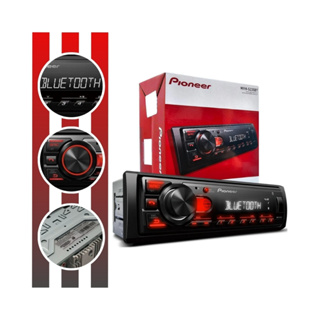Som Automotivo Mvhs235bt Rádio Fm Usb Bluetooth 5.0 Painel Vermelho Pioneer em Oferta na Shopee