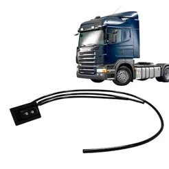 Botão Válvula Ar Trava de Volante Escamoteável Para Scania Série 4 Série 5 P G R com Chicote 1797971