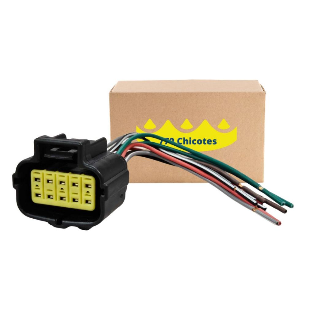 Chicote Conector 10 vias Fêmea Farol Para Scania Série 5 ETE 7780 em Oferta na Shopee