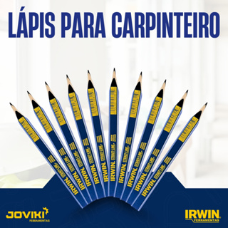 Kit 10 Unidades Lápis para Carpinteiro e Marceneiro 66305SL Irwin em Oferta na Shopee