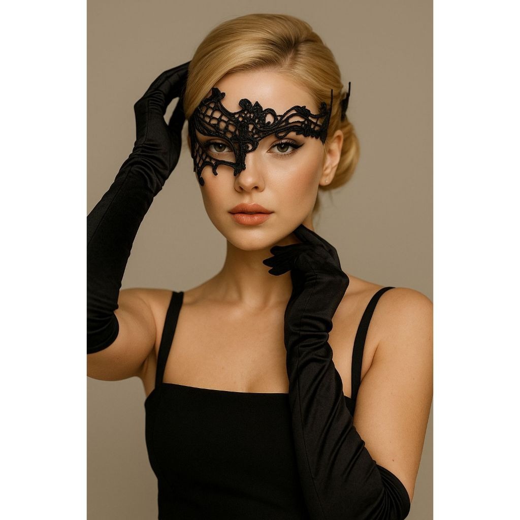 Mascara De Renda Tecido Feminina Sexys Para Os Olhos Festa Fantasia Baile Halloween Carnaval em Oferta na Shopee