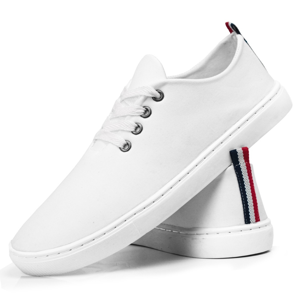 Tênis Branco Masculino Dia a Dia Trabalho Eventos Sapatenis da Moda Leve e Macio em Oferta na Shopee