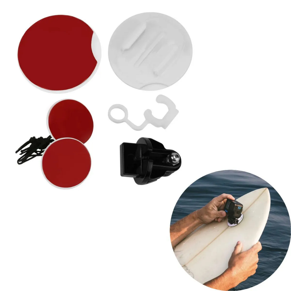 Suporte Kit Surf Board Prancha para GoPro e Câmeras de Ação Similares