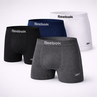Kit 4 Cuecas Boxer Reebok Lançamento Poliamida Qualidade Premium em Oferta na Shopee