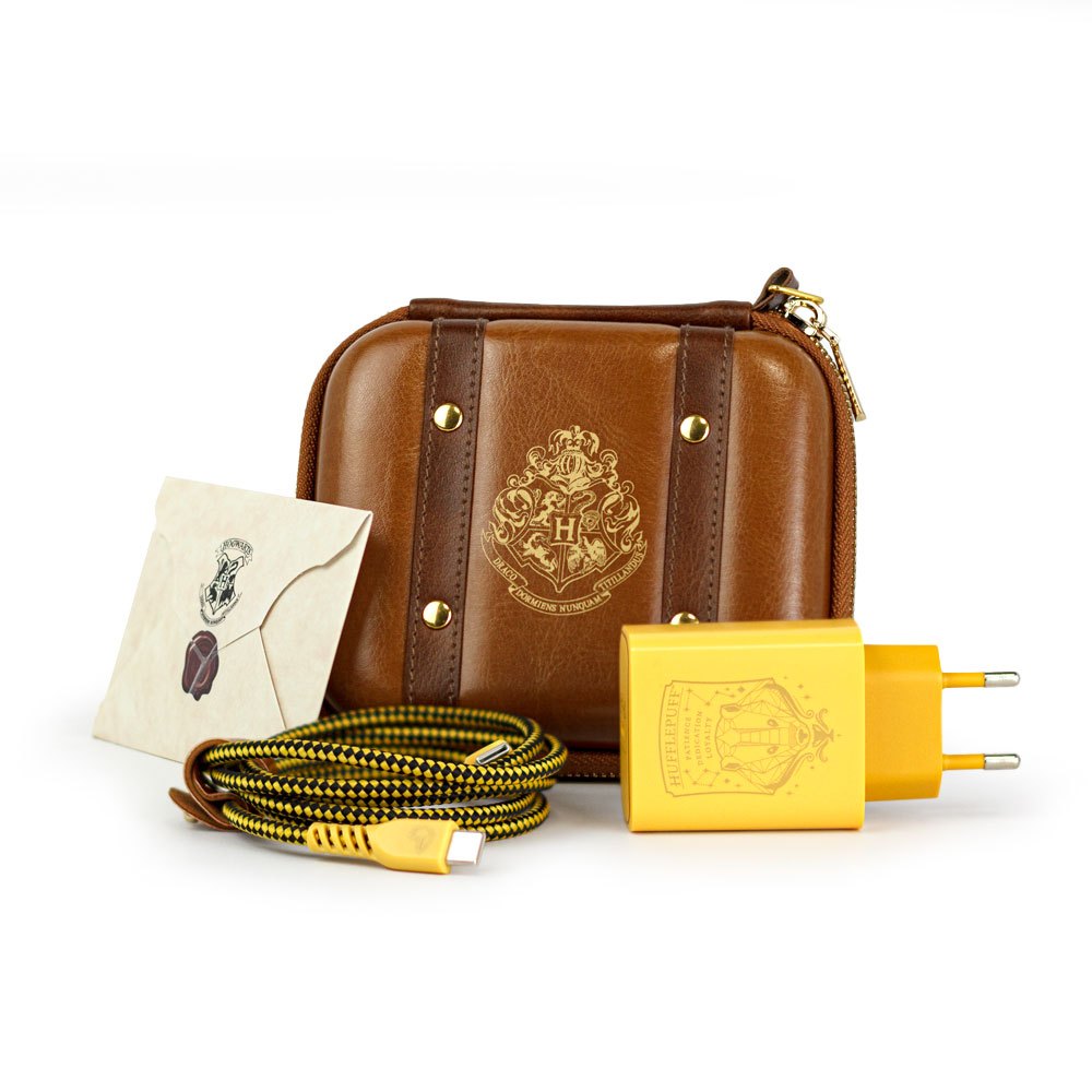 Kit de Carregamento com Estojo USB-C 33W Amarelo | Lufa-Lufa Harry Potter em Oferta na Shopee